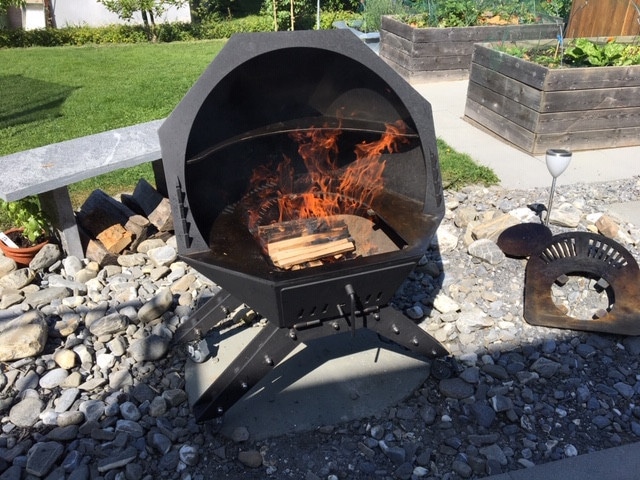 Barbekü ve Mangal Küre Ayaklı Tip (Kömürlü veya odunlu)
