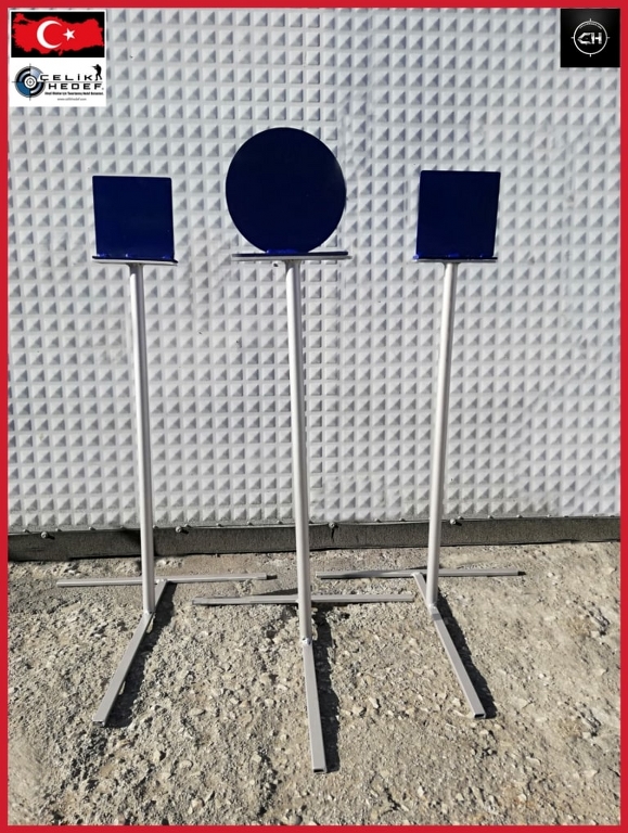IPSC Metal Dix '3 Takım' Çelik Hedef Takımları (Yuvarlak Model)